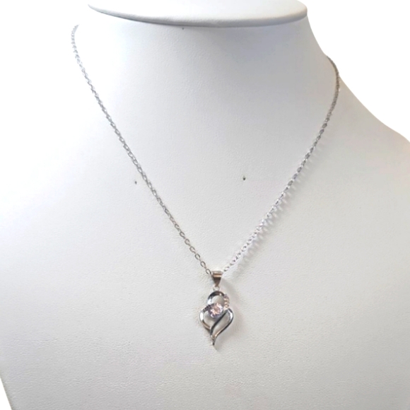 Elegant & Charming 925 Silver 0.5 Ct Moissanite Necklace. - Picture 4 of 7